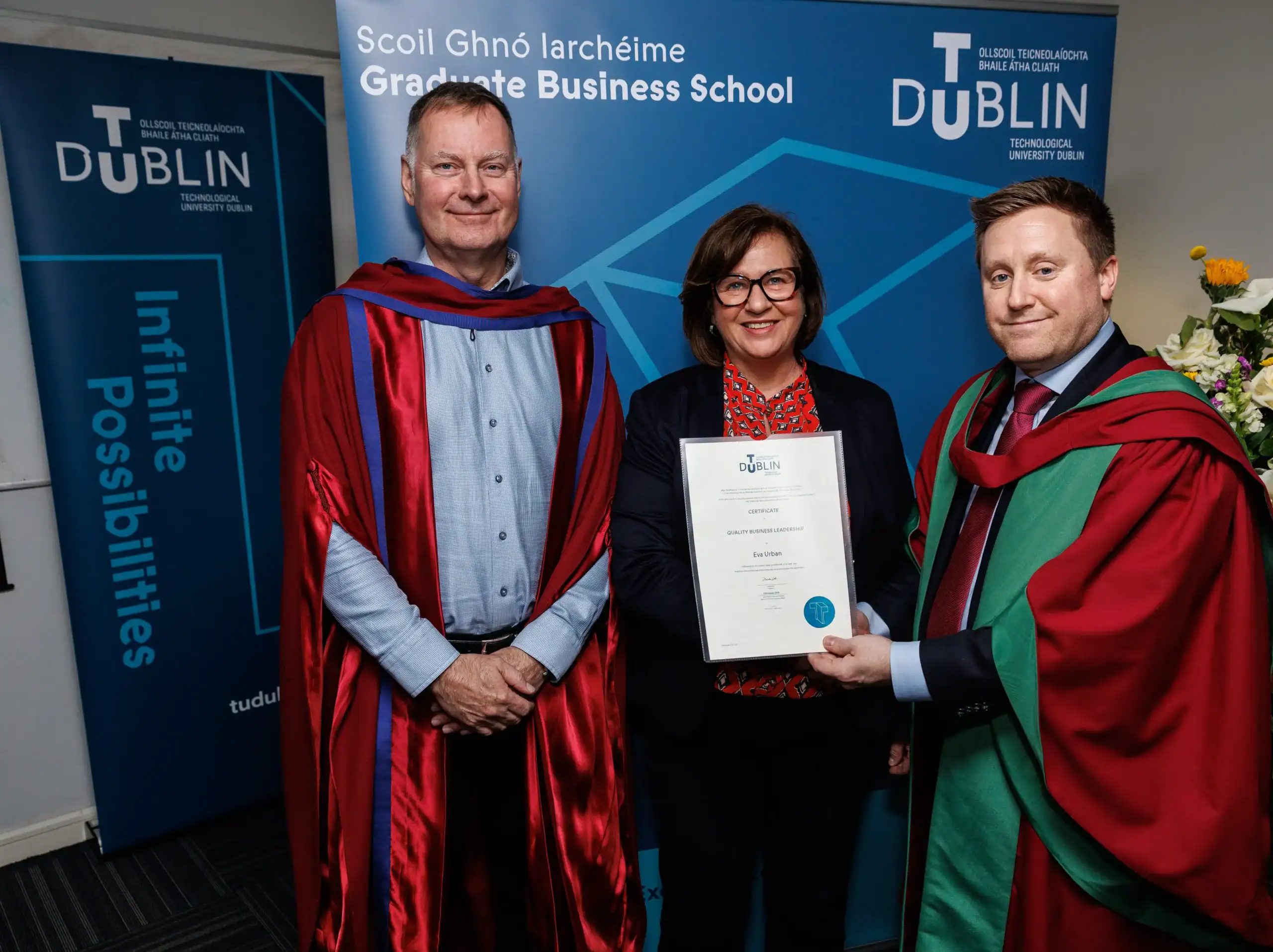 Graduation ceremony at business school