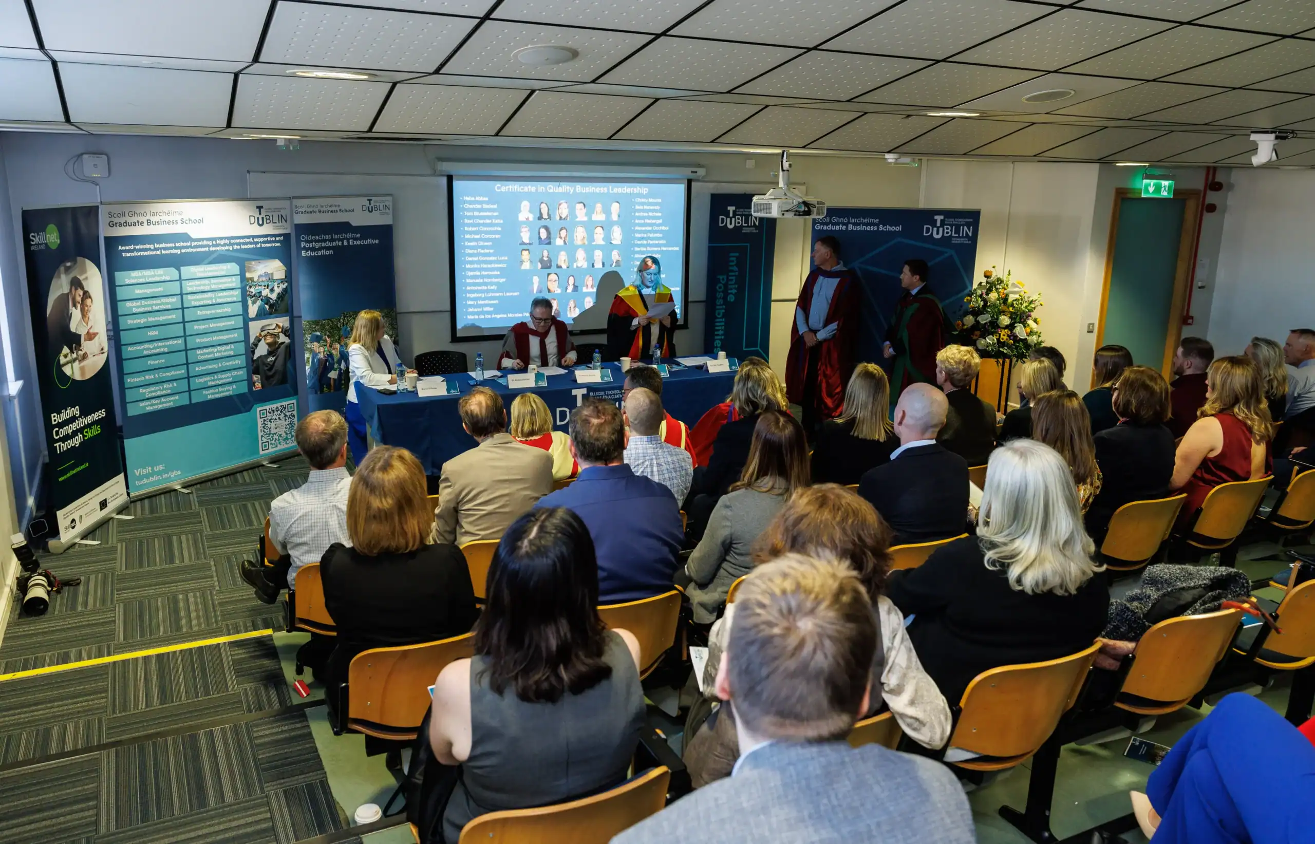 Audience at a presentation event.